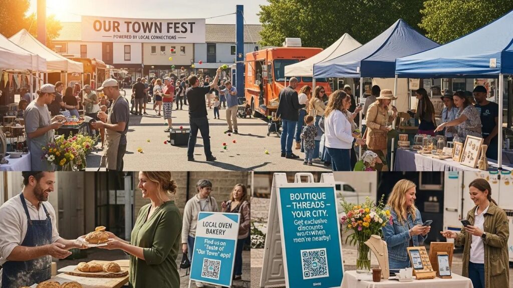 Local event showcasing businesses engaging with the community
