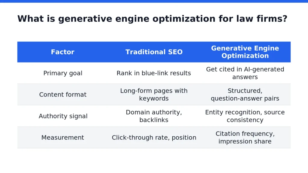 What is generative engine optimization for law firms